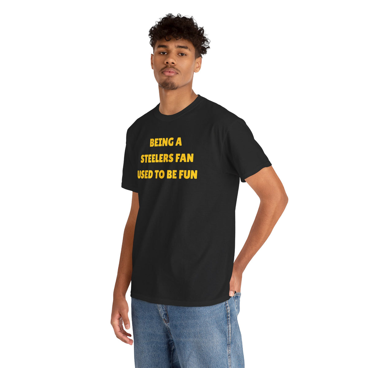 Being a Steelers Fan Used To Be Fun Unisex Heavy Cotton Tee
