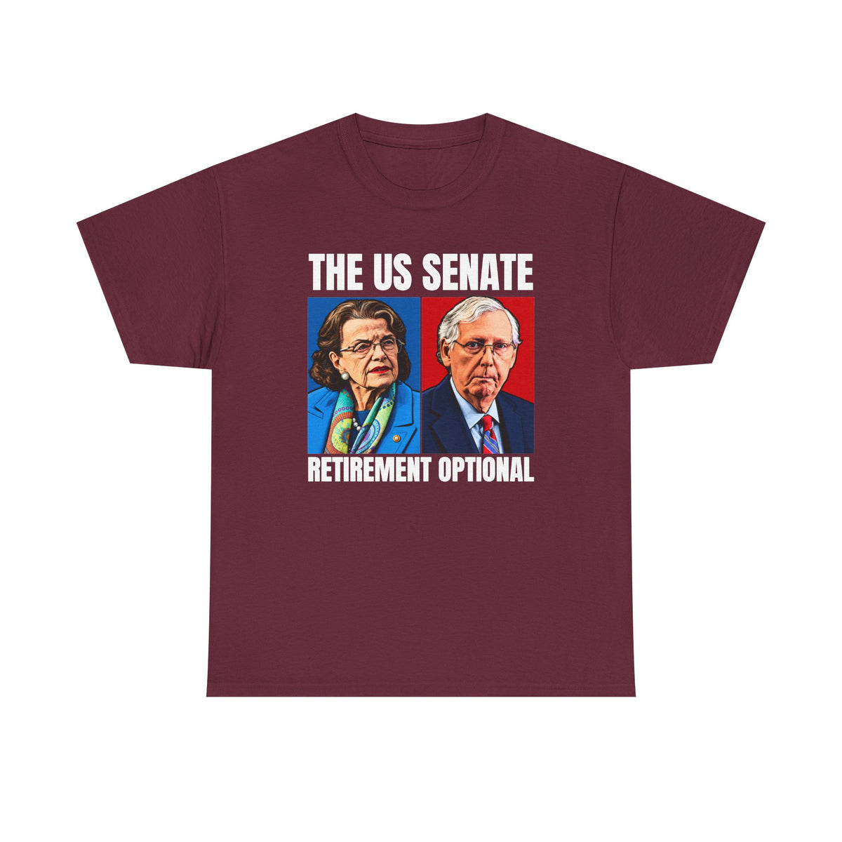 The US Senate Retirement Optional Unisex Heavy Cotton Tee