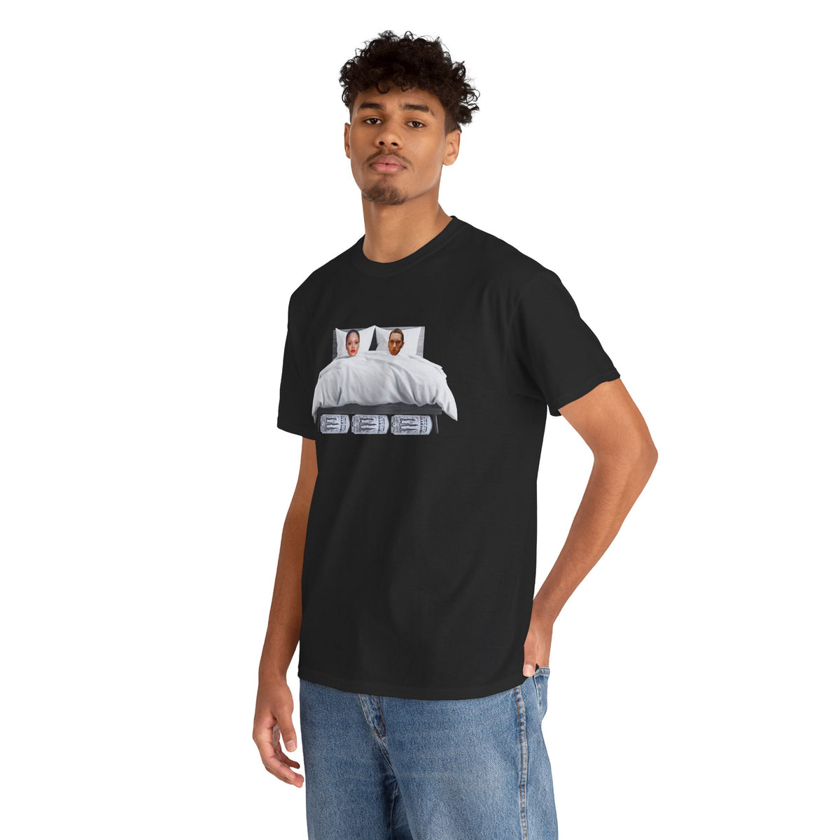 I'm Friends With The Monster That's Under My Bed Unisex Heavy Cotton Tee