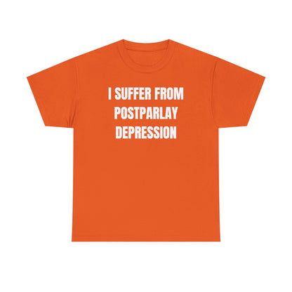 I Suffer From Post-Parlay Depression Unisex Heavy Cotton Tee