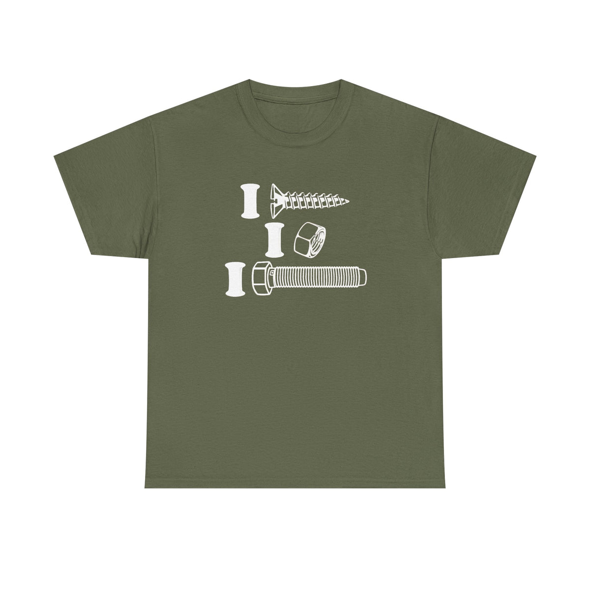 I Screw I Nut I Bolt Unisex Heavy Cotton Tee
