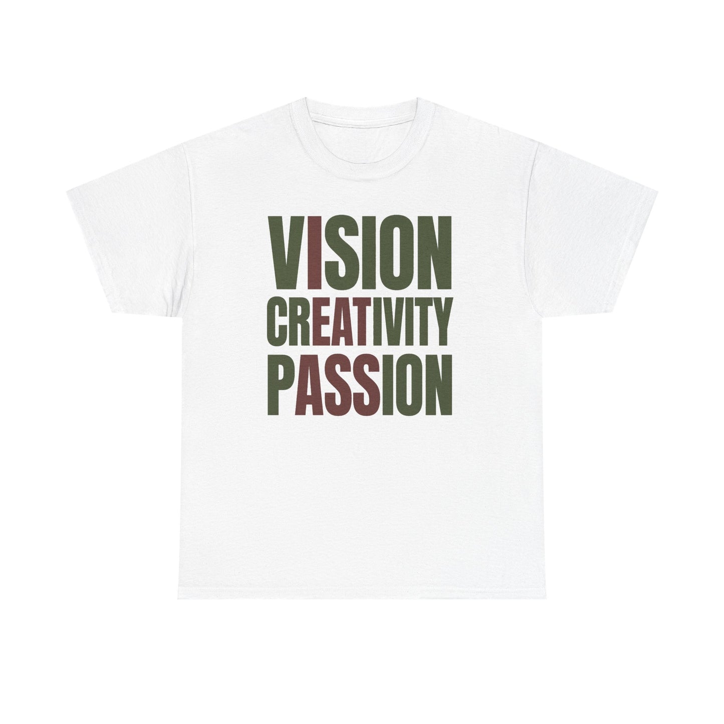 Vision Creativity Passion Color Blind Gift Unisex Heavy Cotton Tee