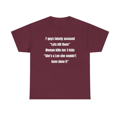7 Guys Falsely Accused Jane Doe Unisex Heavy Cotton Tee
