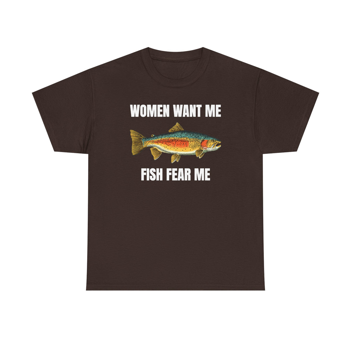 Women Want Me Fish Fear Me Unisex Heavy Cotton Tee