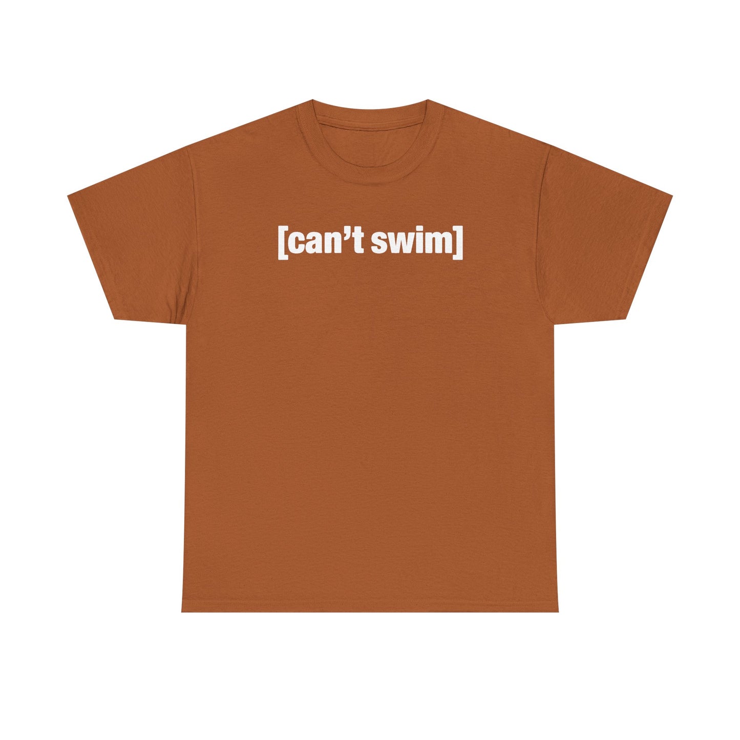 Can't Swim Unisex Heavy Cotton Tee - Funny Shirt - TV - Gift for Men and Women