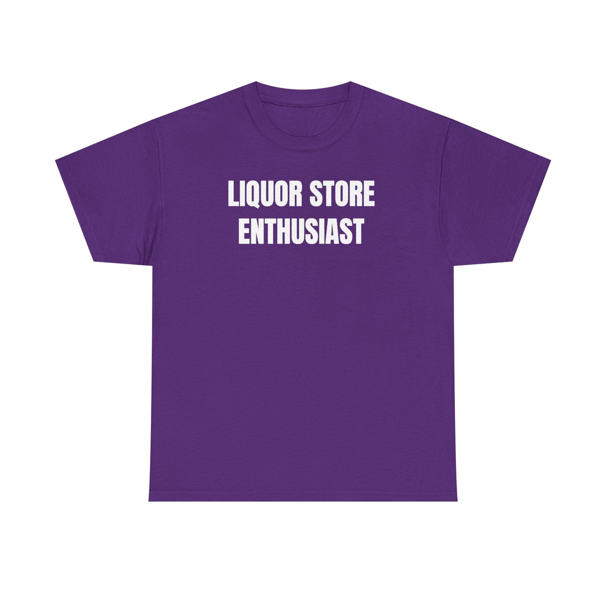 Liquor Store Enthusiast Unisex Heavy Cotton Tee - Funny Shirt - Joke - Gift for Men and Women