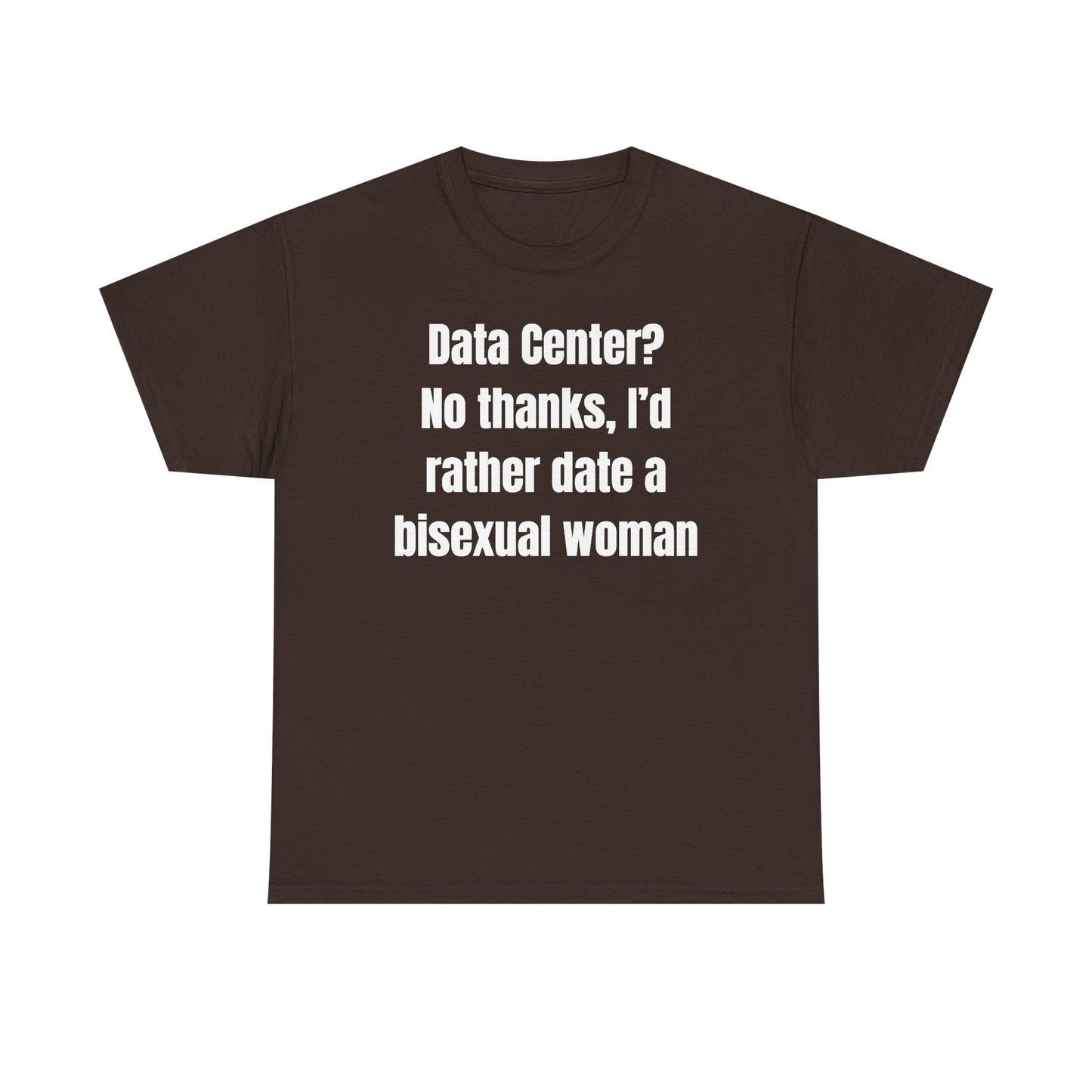 Data Center No Thanks Unisex Heavy Cotton Tee